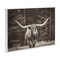 Stupell Industries Longhorn Among Flowers Wall Plaque Art Design by Nathan Larson